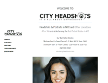Tablet Screenshot of cityheadshots.com